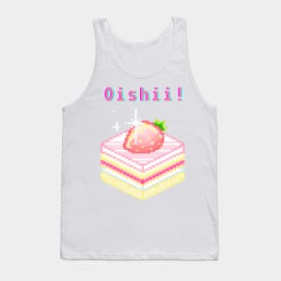 Kawaii Pixel Oishii Dream Dessert ( strawberry Jello sponge Cakee) Tank Top